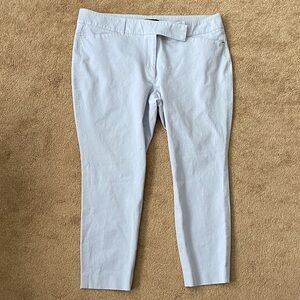 White House Black Market light grey ankle pants